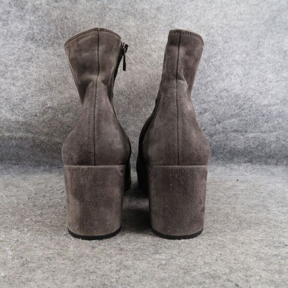 Vince Shoes Womens 9 Booties Fashion Suede Blakely Block Heel Classic Ankle Boot - Picture 4 of 15